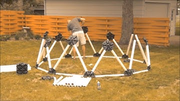 Geodesic Dome Assembled in 28 Minutes!