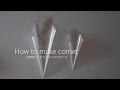 【アイシングクッキー基本のレッスン】２種類の大きさのコルネ作り（How to make cornet)