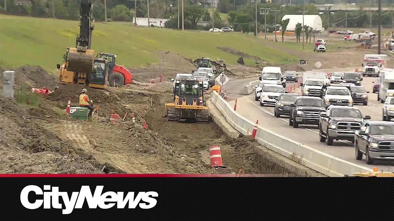 Construction on Calgary's Deerfoot Trail progressing on time and on ...