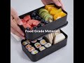 Custom ECO Single Layer and Stacklable Bento Box with Bamboo Lid #customized#bentobox#personalized