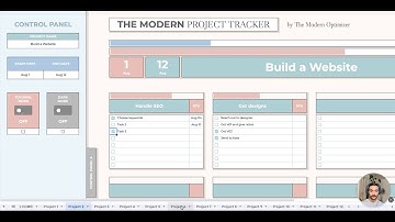 Modern Project Tracker Google Sheets Tutorial + FREE TEMPLATE!