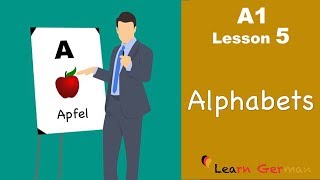 Learn German for beginners. Alphabet. Lesson 5
