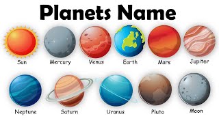 نام سیارات | منظومه شمسی | منظومه شمسی ما | منظومه سیاره ای | نام سیارات به انگلیسی