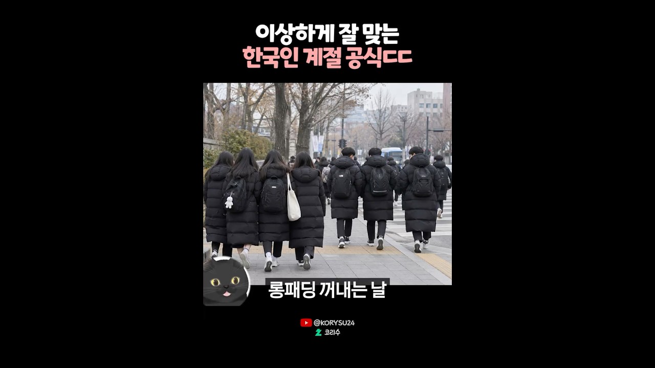 이상하게 잘 맞는 한국인 계절공식ㄷㄷ😨