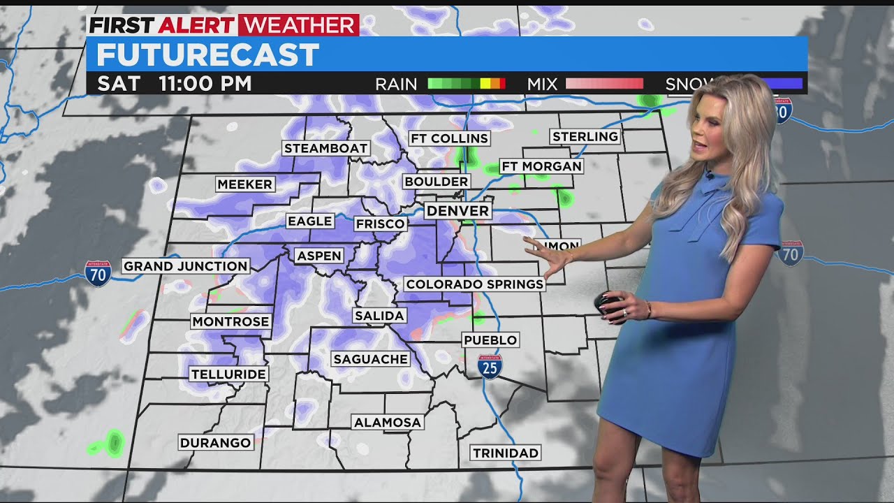 Quick Shot Of Snow Possible Saturday Night - YouTube