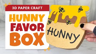 Hunny Pot Favor Box Craft | DIY Winnie the Pooh Gift Box | Baby Shower Favors  | Project 78/85