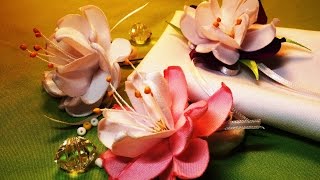 Fabric flowers: make without glue/tutorial/Цветы из ткани: обходимся без клея/МК Fabric flowers: make without glue/tutorial/Цветы из ткани: обходимся без клея/МК