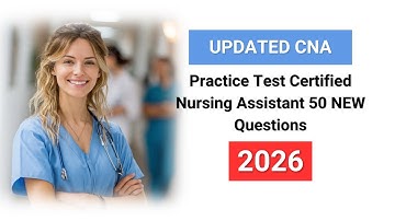 UPDATED CNA Practice Test 2026 | Certified Nursing Assistant (50 Questions with Answers)