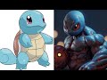 POKEMON CHARACTERS AS MUSCULAR AND BODYBUILDER VERSIONS