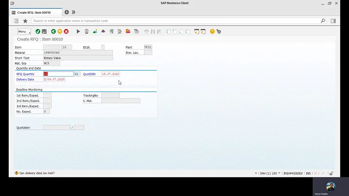 SAP MM - Create RFQ using multiple Purchase Requisitions