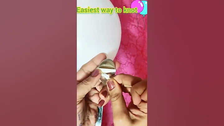 easiest way to knot a balloon|#craft #artandcraft #shorts #youtubeshorts  #diy #ytshorts #balloon