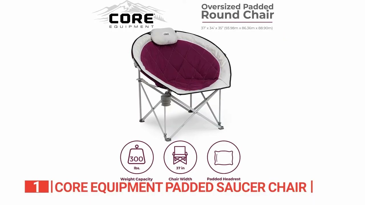 Core Equipment Padded Saucer Chair Review – Comfortable, Stylish, and Perfect for Any Room