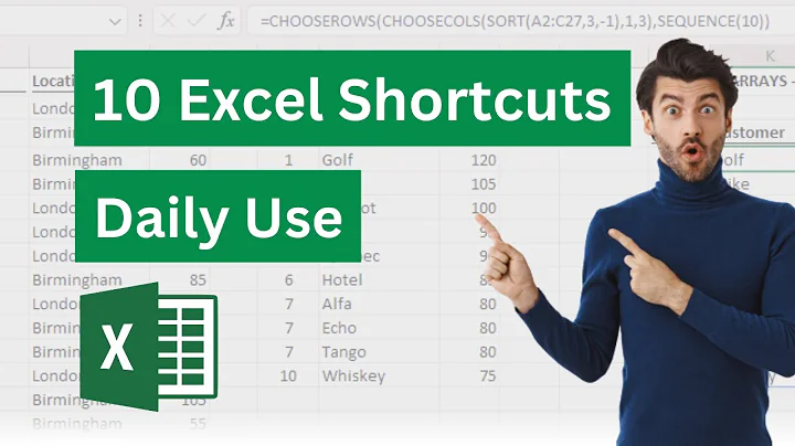 10 Daily Use Shortcut Key 2023 | Best Excel Keyboard Shortcuts