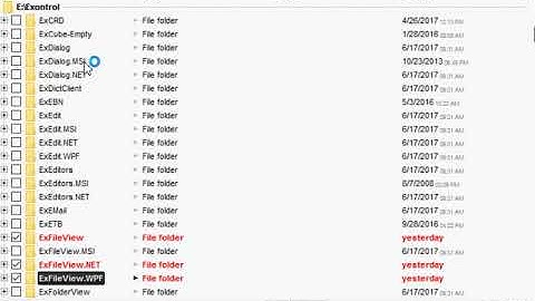 Exontrol ExFileView - FirstLook