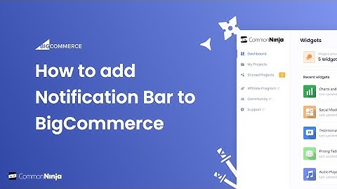 How to add a Notification Bar to BigCommerce