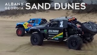 Custom Red Bull & Monster RC Trophy Trucks @ Albany GA Sand Dunes