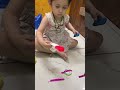 Fun tape activity for toddlers 🤩 #activityforkids #toddleractivities #screenfreeplay #viral #baby