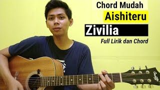 Kunci Gitar  Aishiteru menunggu  Zivilia tutorial Gitar Genjreng Mudah