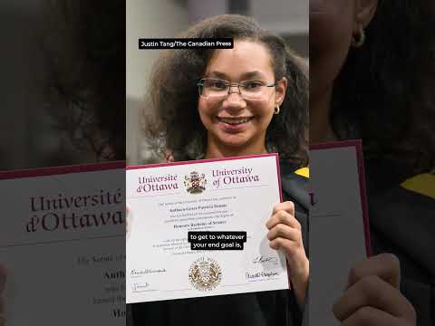 At 12, she’s canada’s youngest university graduate #shorts