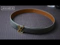 [Leather Handmade EP27] Making a Luxury Hand Stitched Belt - Epsom ft. Togo Leather