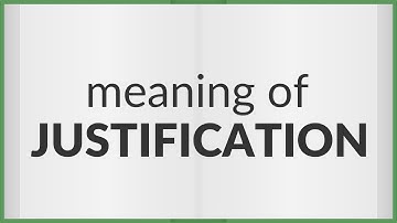 Justification | meaning of Justification