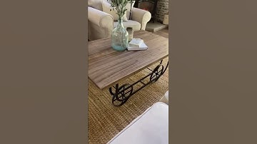 Wooden Factory Cart Coffee Table
