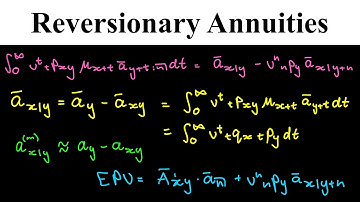 Reversionary Annuities (Contingencies: Actuarial Mathematics)