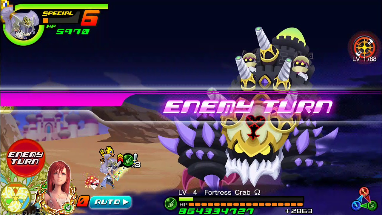 1.3 Billion HP - Fortress Crab Battle - KHUX