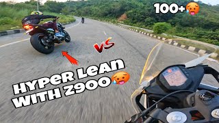 Hyper Race with kawasaki z900🥵 || hyper lean 🤩|| Rc390 vs z900😰 screenshot 3