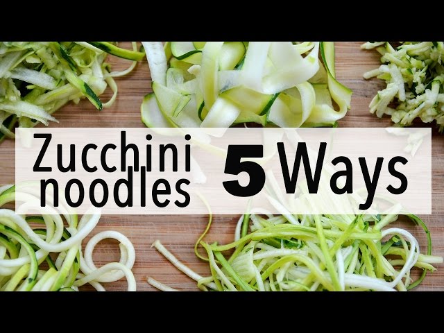 How To Make Zucchini Noodles (4 Easy Ways)