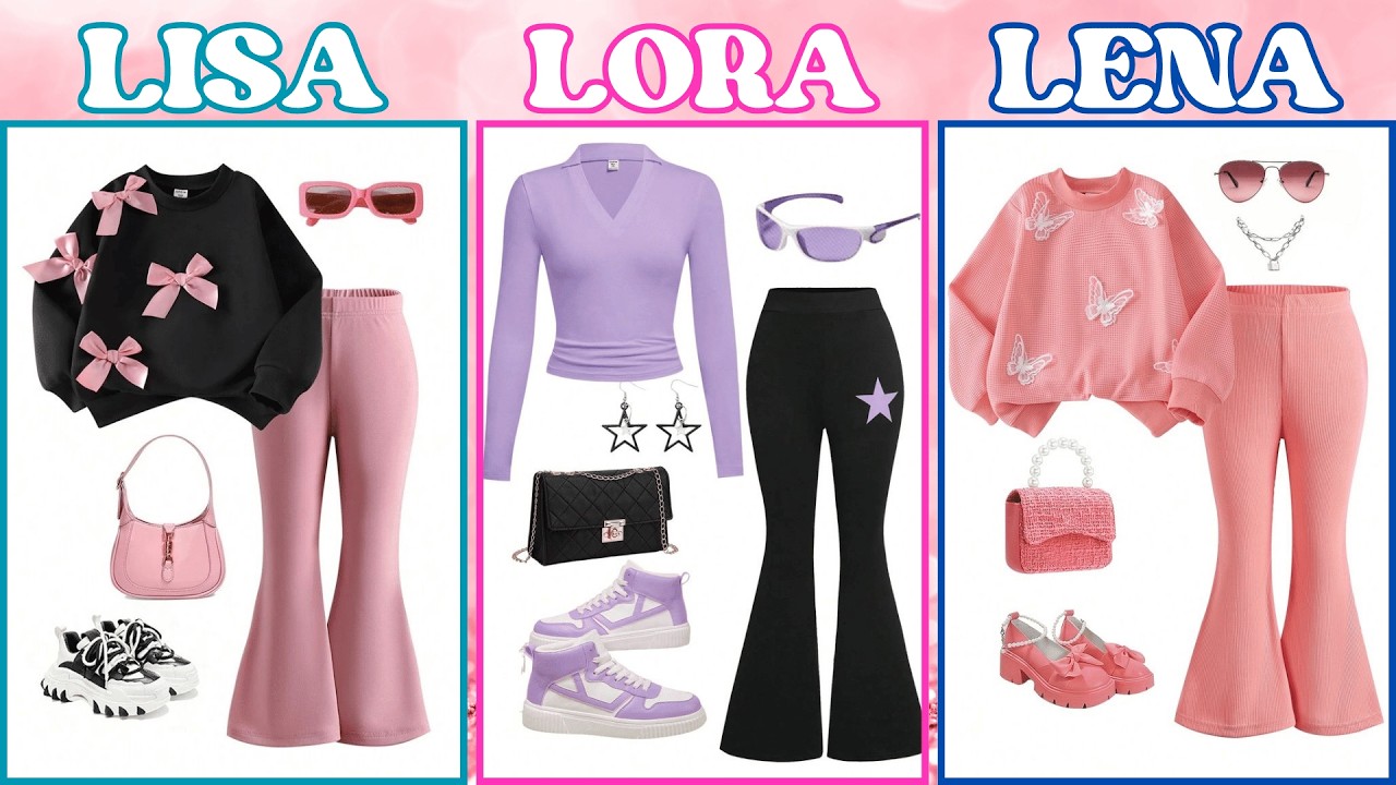 ЛИЗА Лора ИЛИ ЛЕНА 🌈❣️ (Мода - Сделай Выбор) #lisa #lena #lisaandlena #lisaorlena #challenge