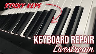 Yamaha Digital Piano Keys Not Working - Keyboard Repair - Live Stream