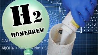 DIY Homemade Hydrogen (Aluminum + Water + Lye)