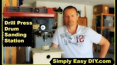 DIY Drill Press Drum Sanding Station with Dust Collection