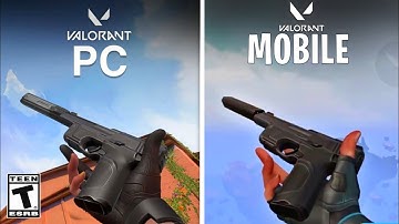 Valorant PC vs Valorant Mobile Weapon Comparison #valorantmobile