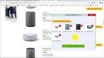 Import Amazon products with Extended information with google chrome extension