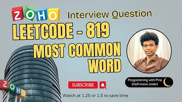 Most Common Word | Leetcode - 819 | Approach + Code with explanation.