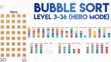 Bubble Sort 3-36 Solution of Level 36 in Hero Mode [SOLVED]