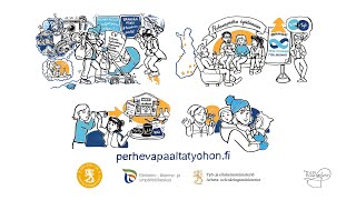Uudenmaan ELY-keskuksen kansallisen hankkeen Perhevapaalta työhön paluun valmennuksen esittely. FI
