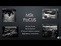 Musculoskeletal PoCUS