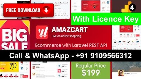AmazCart - Laravel Ecommerce System CMS | Free Download | By HOSTVILLA