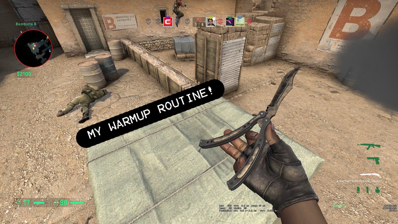 MY CS:GO WARM-UP ROUTINE - YouTube