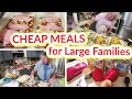 CHEAP MEALS for LARGE FAMILIES | 10 Frugal FREEZER MEALS and 3 EASY Casserole Recipes!