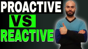 Reactive Vs Proactive
