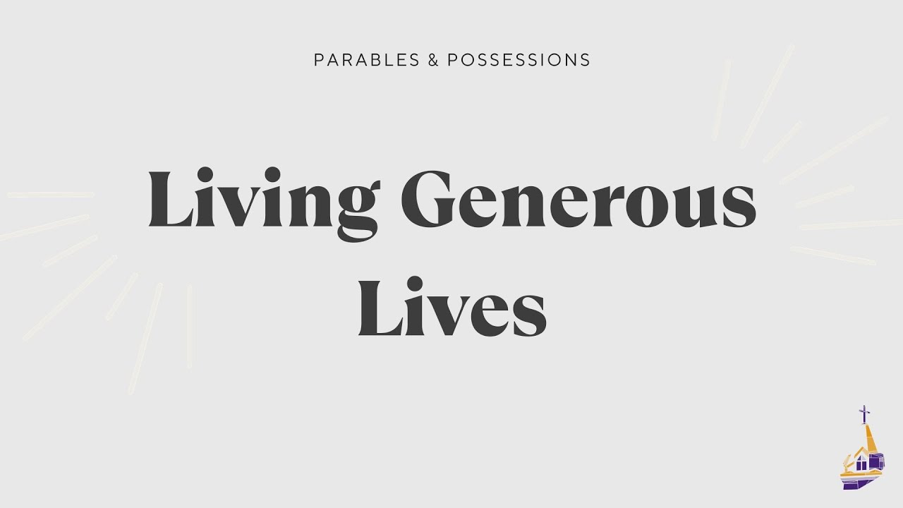 Living Generous Lives | Pastor John Scott - YouTube