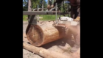 Alaska Chainsaw Mill Slabbing Cedar