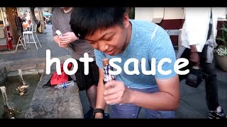 Hot Sauce Challenge In Public W Tapl, Sk1Er, Spifey, The0Riginalace