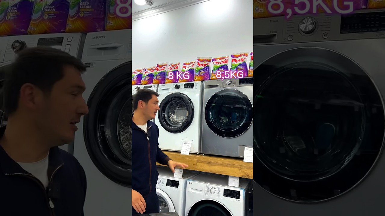 Qaysi kir mashina yaxshiroq? LG yoki Samsung! #бытоваятехника #urganch #xorazm #samsung #lg