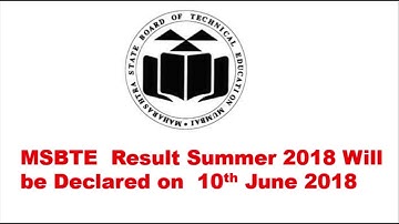 MSBTE Result date declared Summer 2018