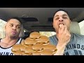 Eating 8 McDonalds Fish Fillet  Sandwiches Challenge @hodgetwins